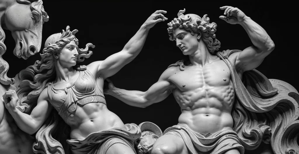 Greek statues - generated by Tengrai