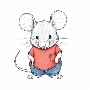 Line Art style mouse