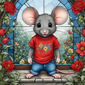 Stained Glass style mouse