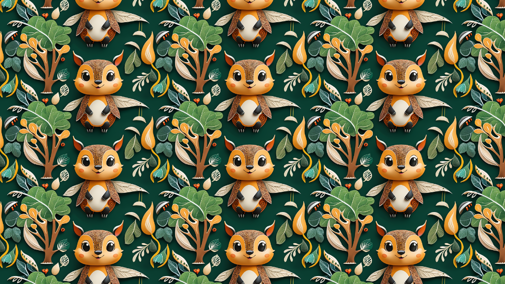 Whimsical forest animal, InfinyWeave