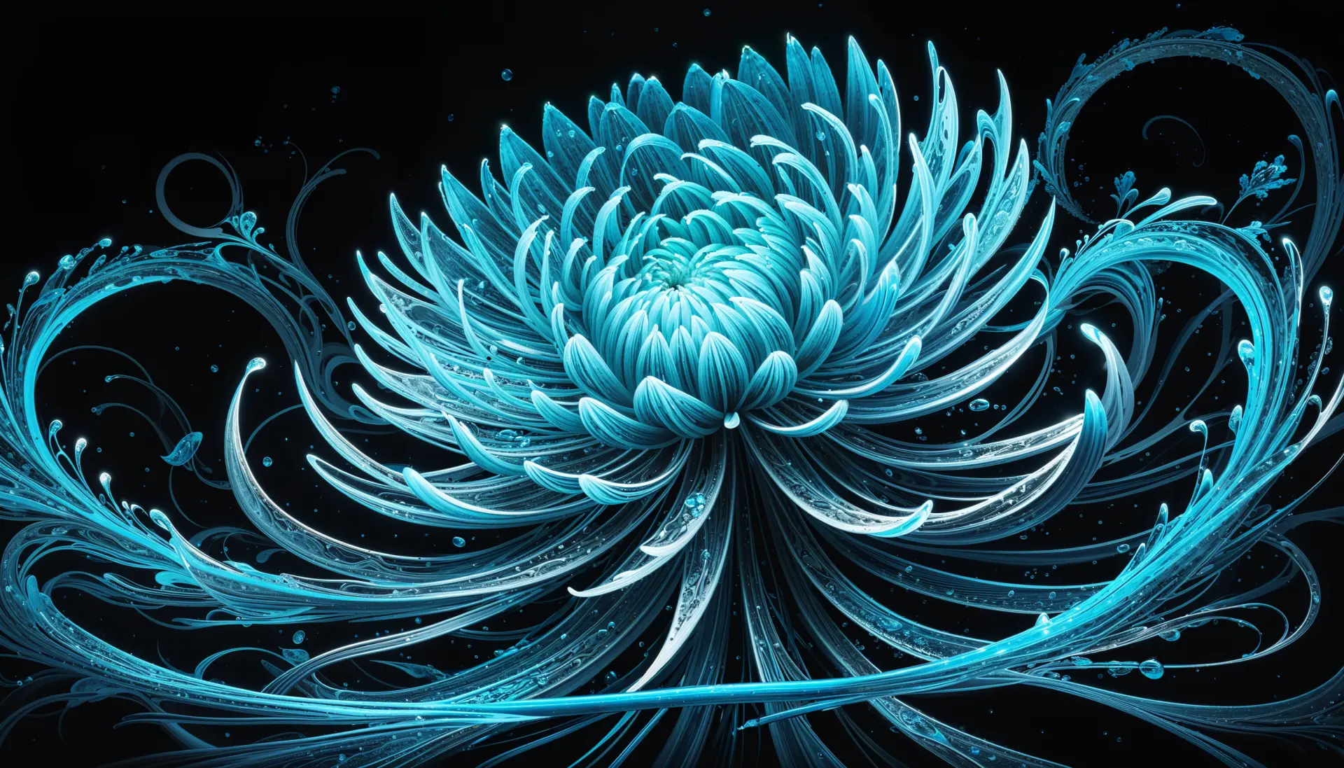 Bioluminescent flower