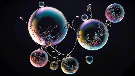 Dreamy, intricately detailed bubbles