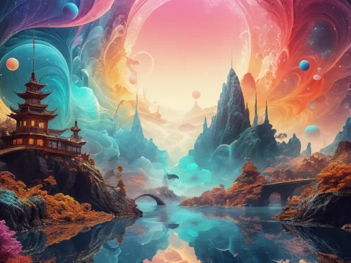 Surreal dreamscape, fluid realities, vibrant color gradients. » Tengr.ai Blog Surreal dreamscape, fluid realities, vibrant color gradients.